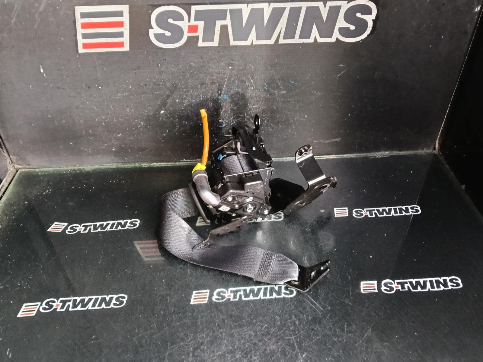 Used auto part listing image: 2023 MAZDA 3 SEAT BELT STALK RH REAR, SEAT BELT ONLY, HATCH, BP, 03/19