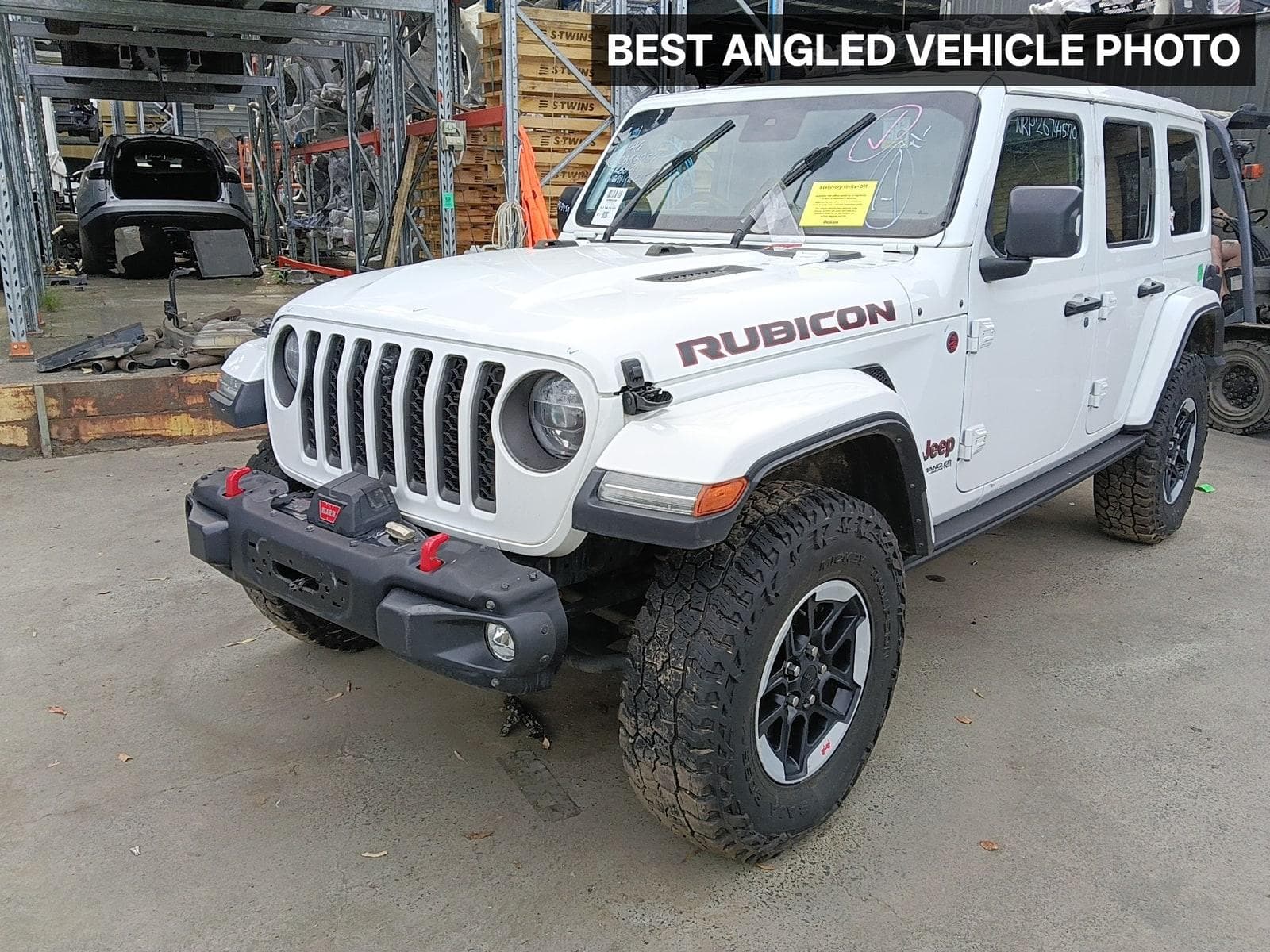 Used auto part listing image: 2021 JEEP WRANGLER LEFT FRONT DOOR WINDOW JL, 08/18
