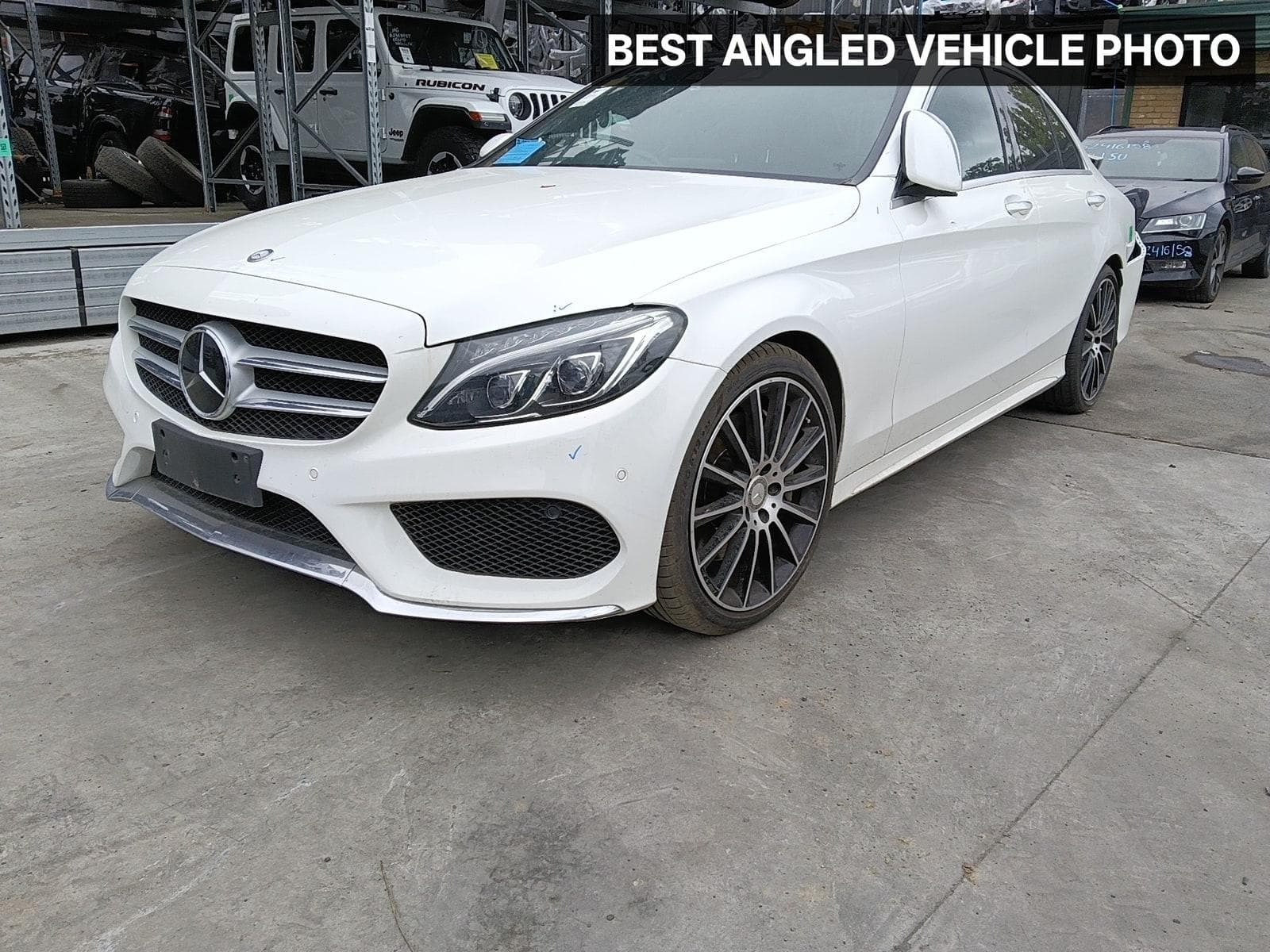 Used auto part listing image: 2016 MERCEDES C CLASS HEADREST S205/W205, RH FRONT, LEATHER, BLACK, NON AMG, S08/14-07/23