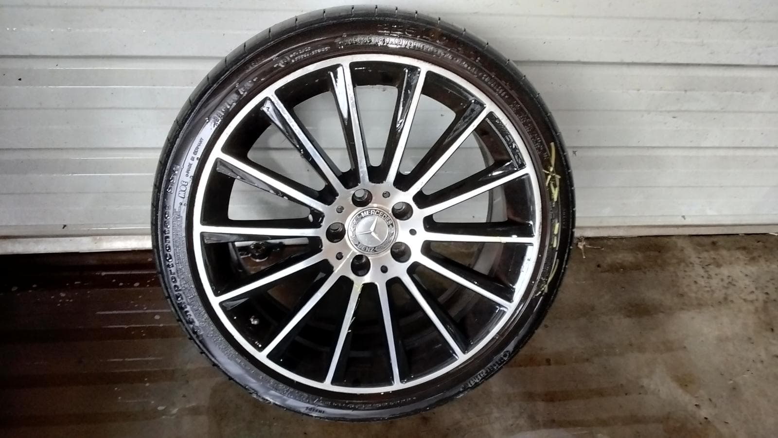 Used auto part listing image: 2015 MERCEDES C CLASS WHEEL MAG FACTORY, 19X7.5IN, FRONT, MULTISPOKE, C205/A205/W205, 06/14-07/23 0000429630