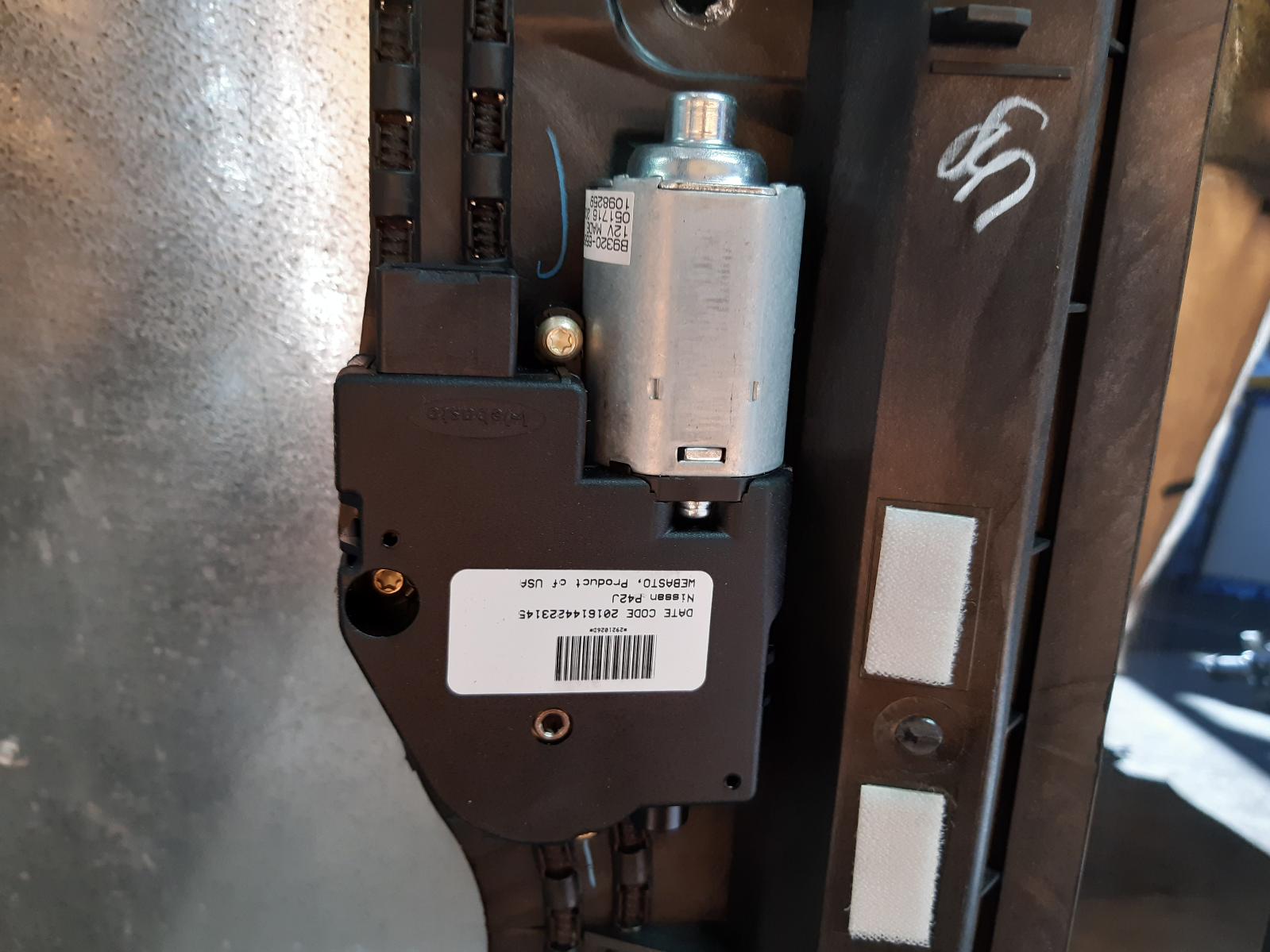 2016 Nissan Pathfinder Sunroof Motor R52 06/13-04/21 0000090414