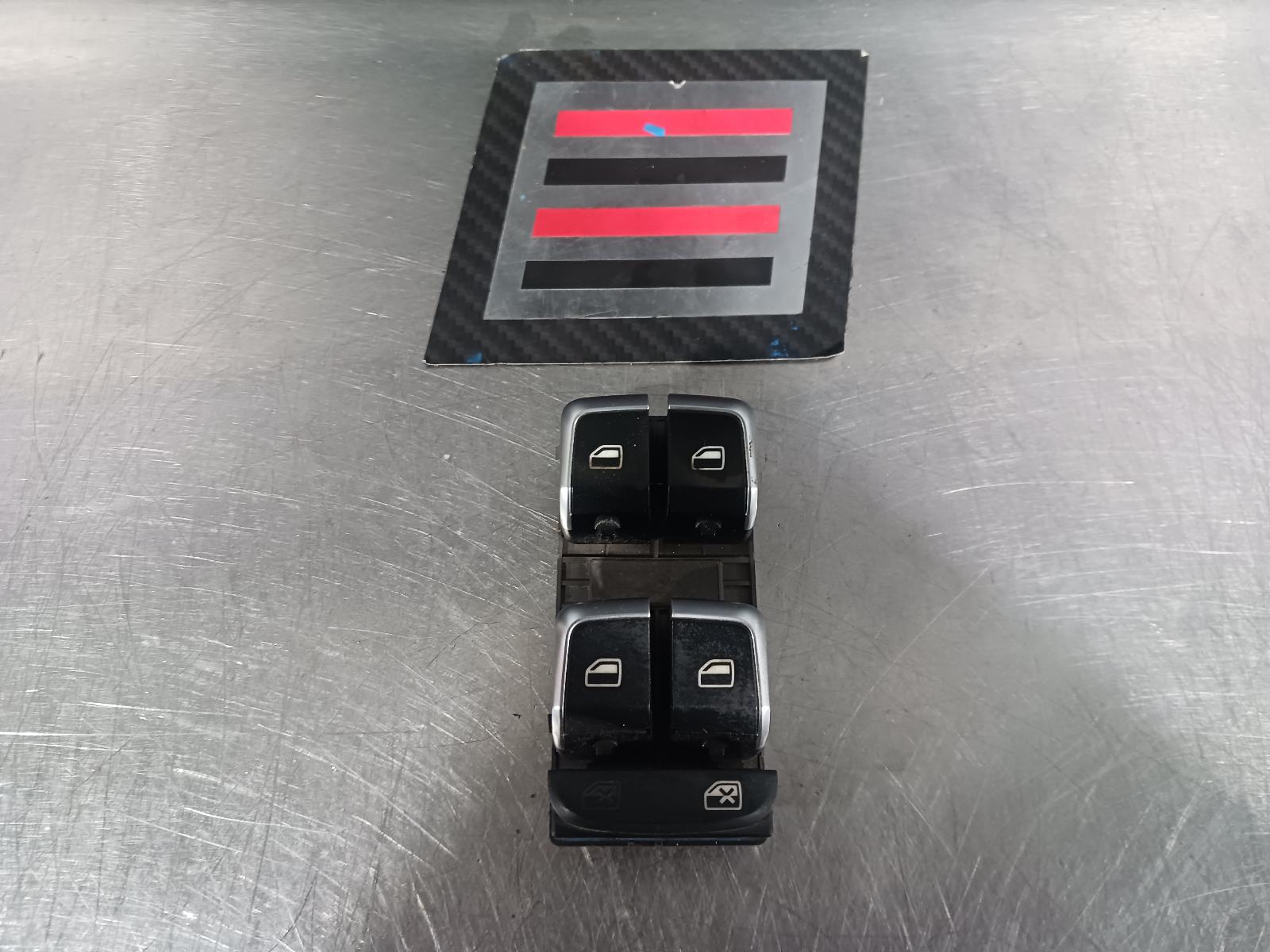 2012 AUDI Q3 PWR DR WIND SWITCH RH FRONT (MASTER SWITCH), BLACK/CHROME, 8U, 03/12-12/18 0000238708
