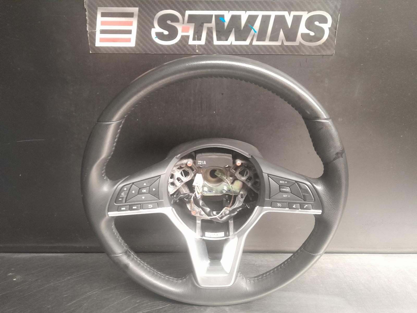 2021 NISSAN NAVARA STEERING WHEEL NP300, LEATHER, 12/20- 0000254508