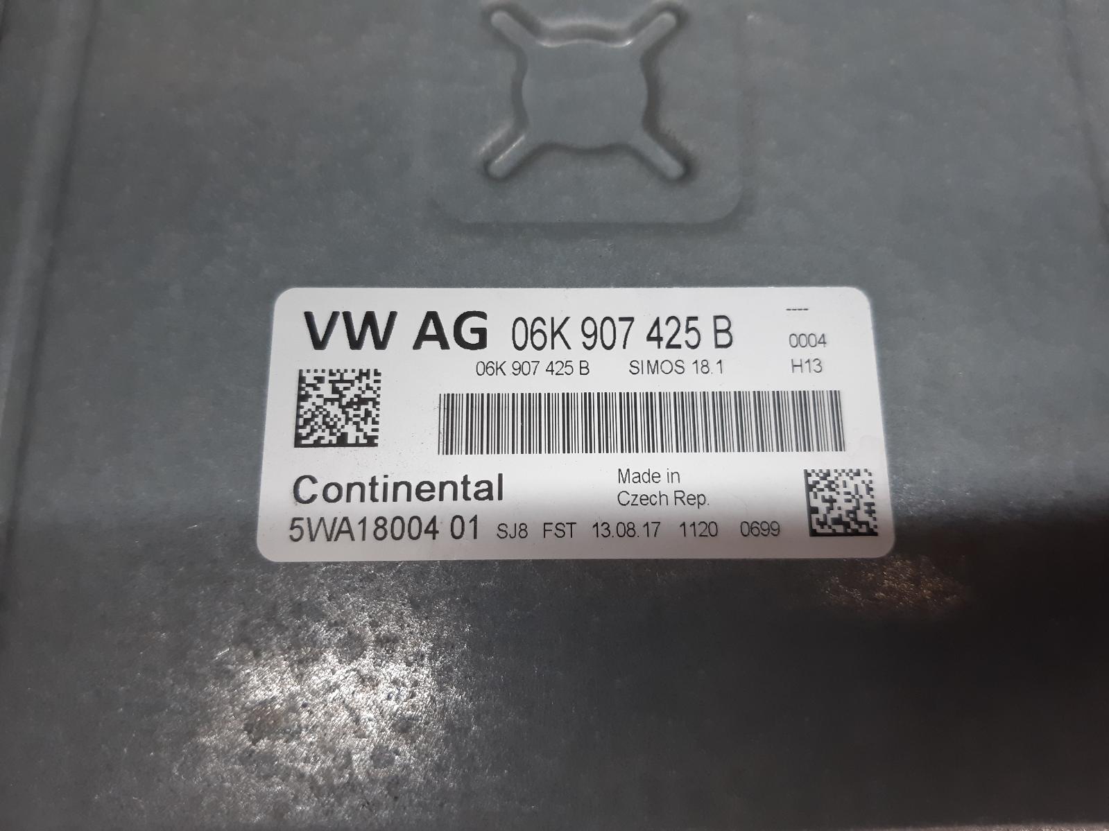 2017 VOLKSWAGEN TIGUAN ENGINE ECU, 2.0, PETROL, ECU ONLY, CHHB CODE, 5NA, 06/16-02/24 0000351363