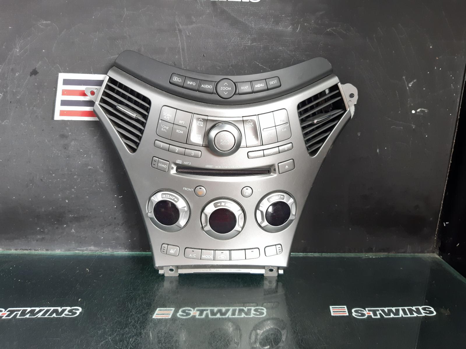 2010 SUBARU TRIBECA HEATING/COOLING/STEREO CENTRE CONTROL UNIT ONLY, W/ SEAT WARMER TYPE, B9, 10/06-01/14 0000357546