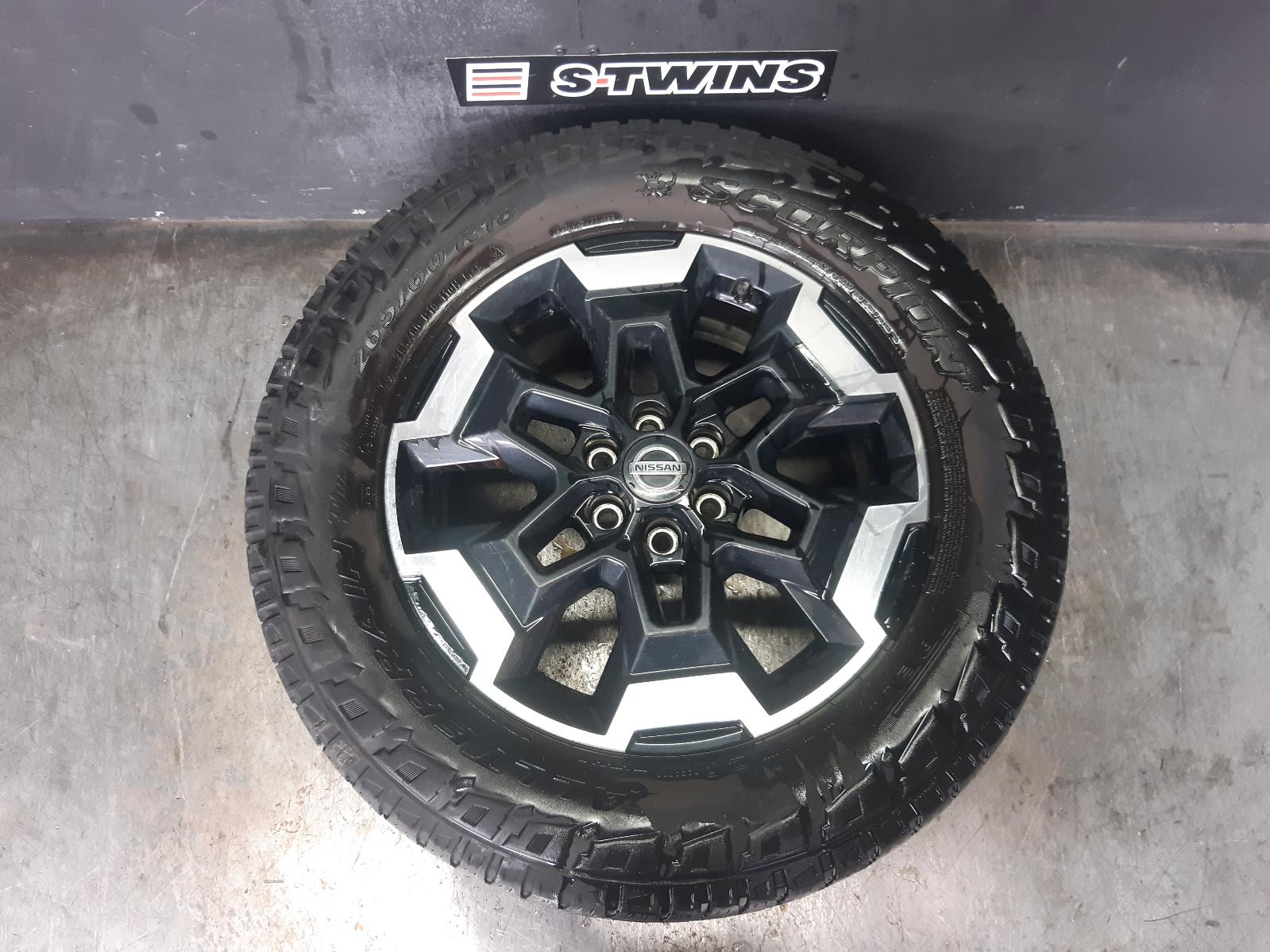 2021 NISSAN NAVARA WHEEL MAG NP300, FACTORY, 18X7IN, 6 SPOKE, GREY/POLISHED, 45 POSITIVE OFF SET, 12/20- 0000372385