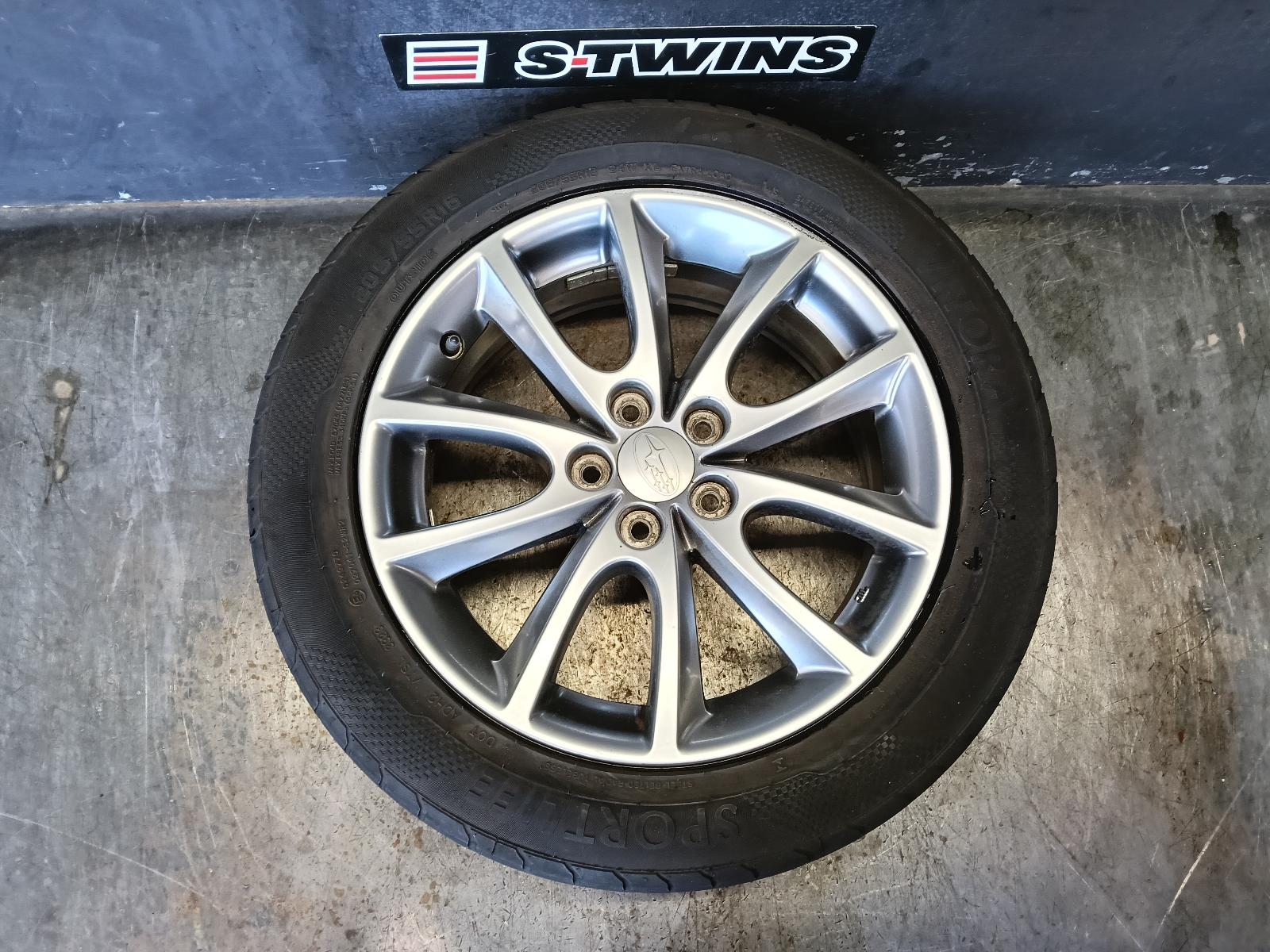 2014 SUBARU IMPREZA WHEEL MAG FACTORY, 16X6.5IN, G4, SILVER, 12/11-03/15 0000383908