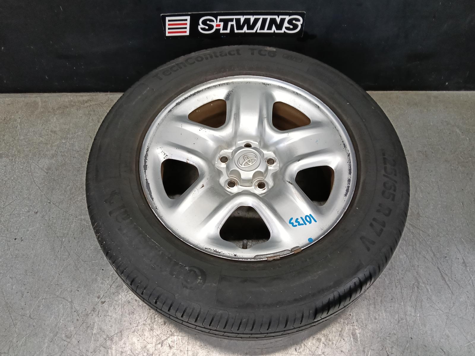 2015 TOYOTA RAV4 WHEEL STANDARD STEEL FACTORY, 5 SPOKE, 17IN, XA40, 12/12-12/18 0000395314