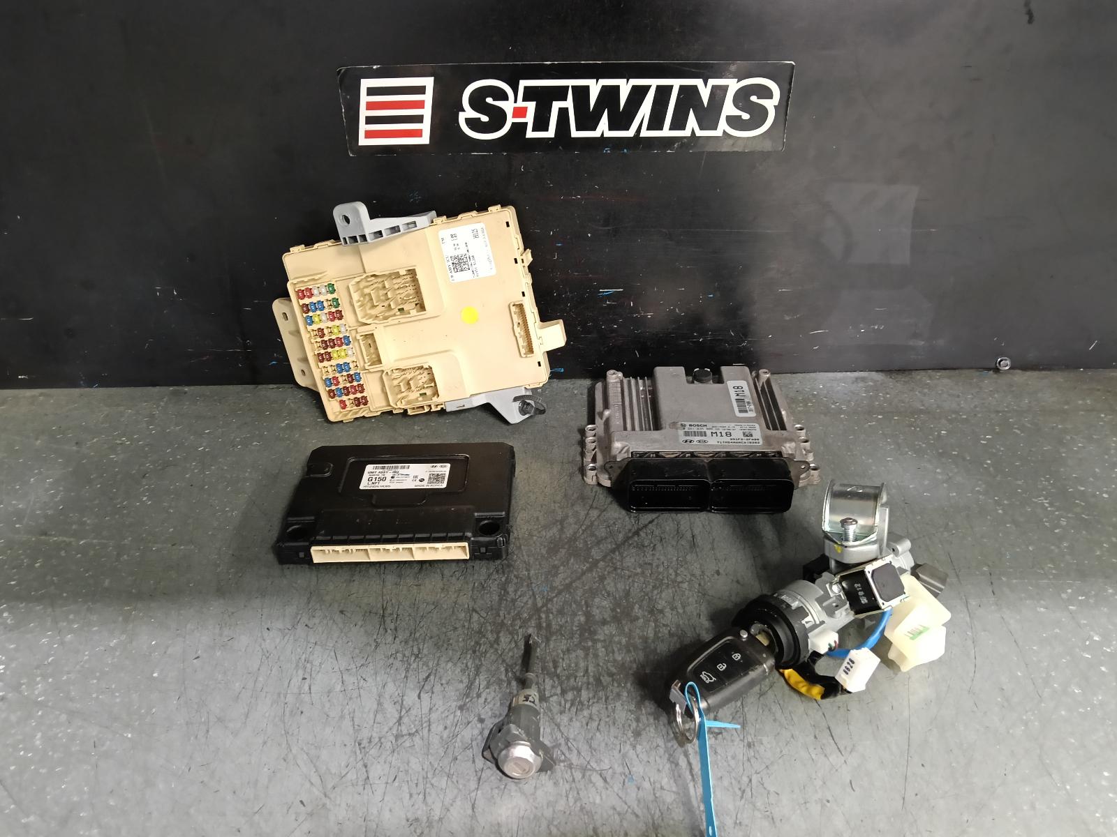 2019 HYUNDAI SANTA FE ENGINE ECU, 2.2, D4HB, DIESEL, SEC SET (ECU/IMM/READER/KEY), TM, 03/18-12/20 0000392977