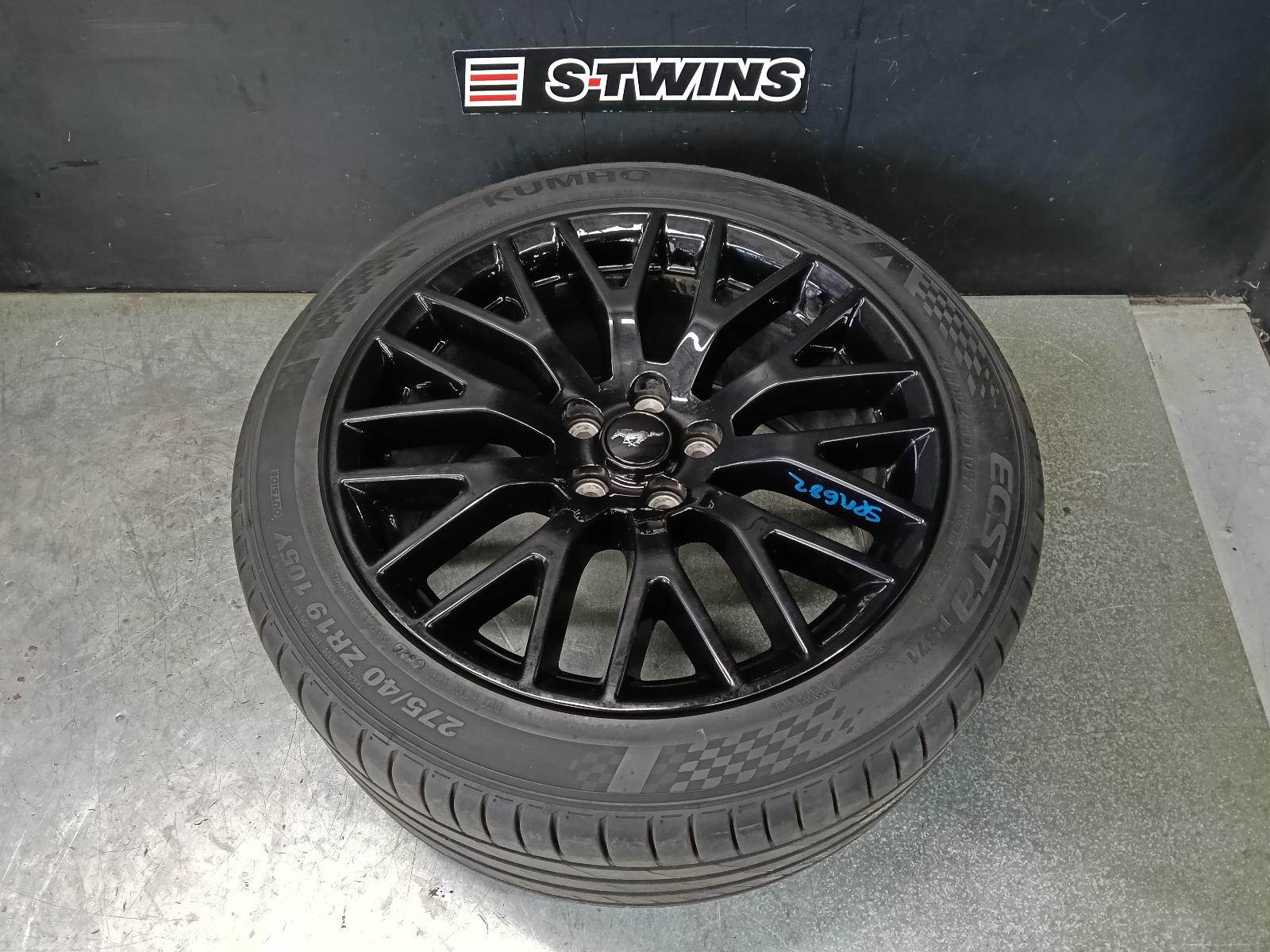 2017 FORD MUSTANG WHEEL MAG FACTORY, 19X9.5IN, REAR, MULTI-SPOKE, HIGH GLOSS BLACK, FM-FN, 08/15-04/23 0000400325