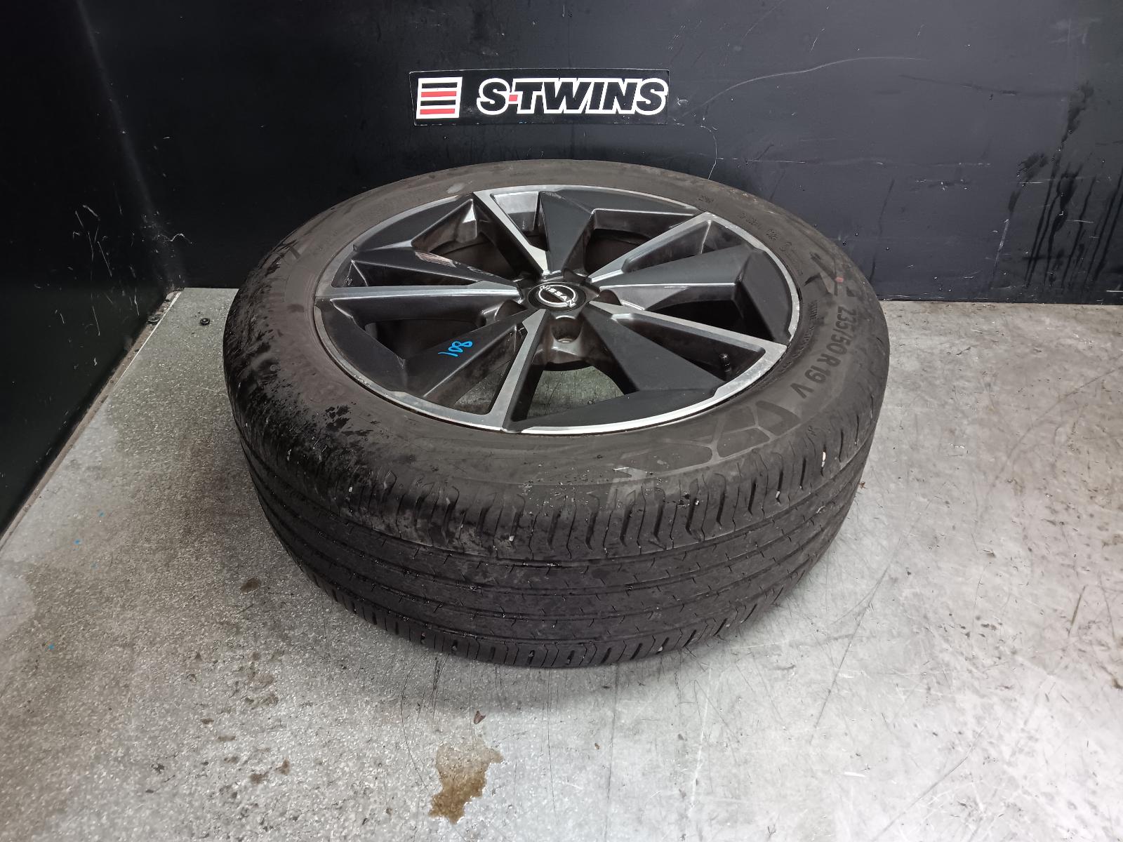2024 NISSAN QASHQAI WHEEL MAG J12, FACTORY, 19X7.5IN, 5 V SPOKE, BI-COLOUR, 07/24- 0000408046