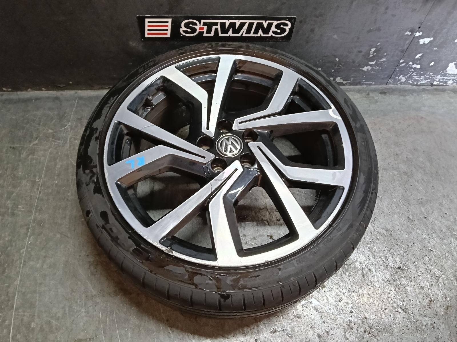 2019 VOLKSWAGEN POLO WHEEL MAG FACTORY, 18X7.5IN, 5 Y SPOKE, BI-COLOUR, AW, 08/18-01/22 0000410563