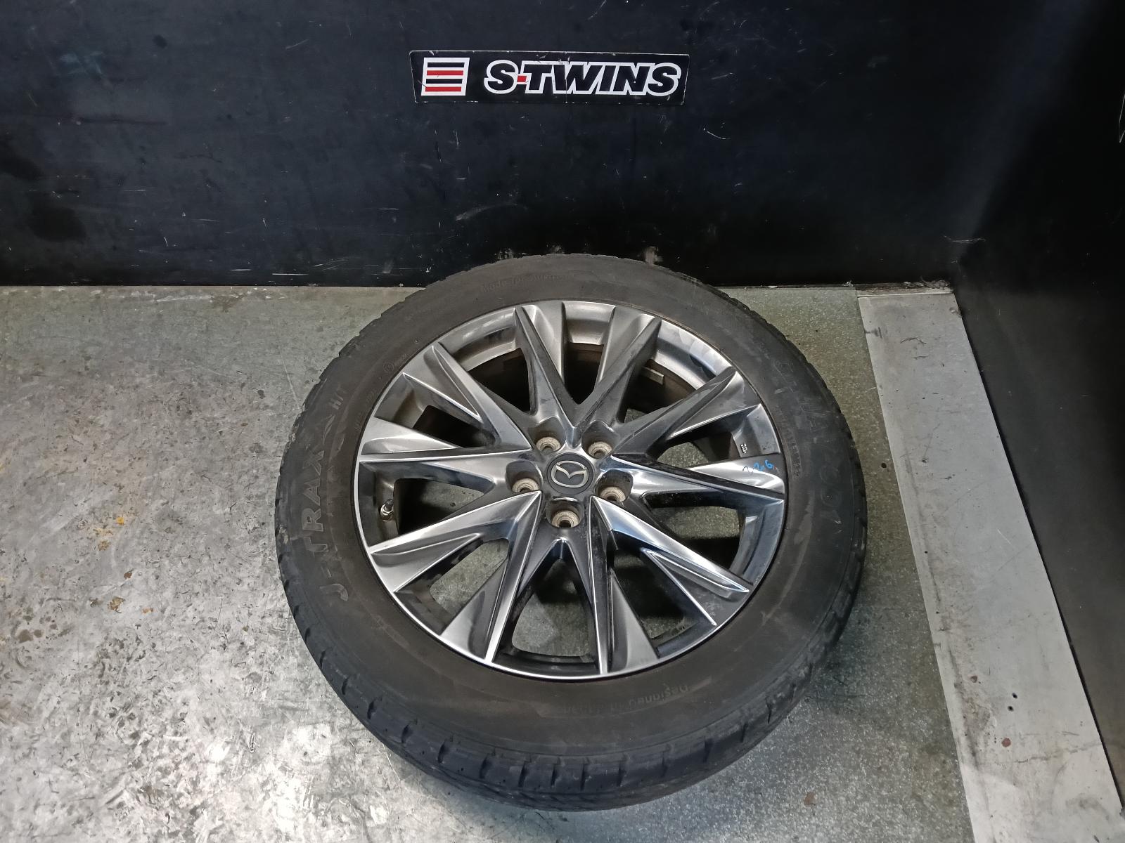 2019 MAZDA CX5 WHEEL MAG FACTORY, 19X7IN, 5 V SPOKE, LIGHT GREY, KF, 05/18-03/26 0000415860