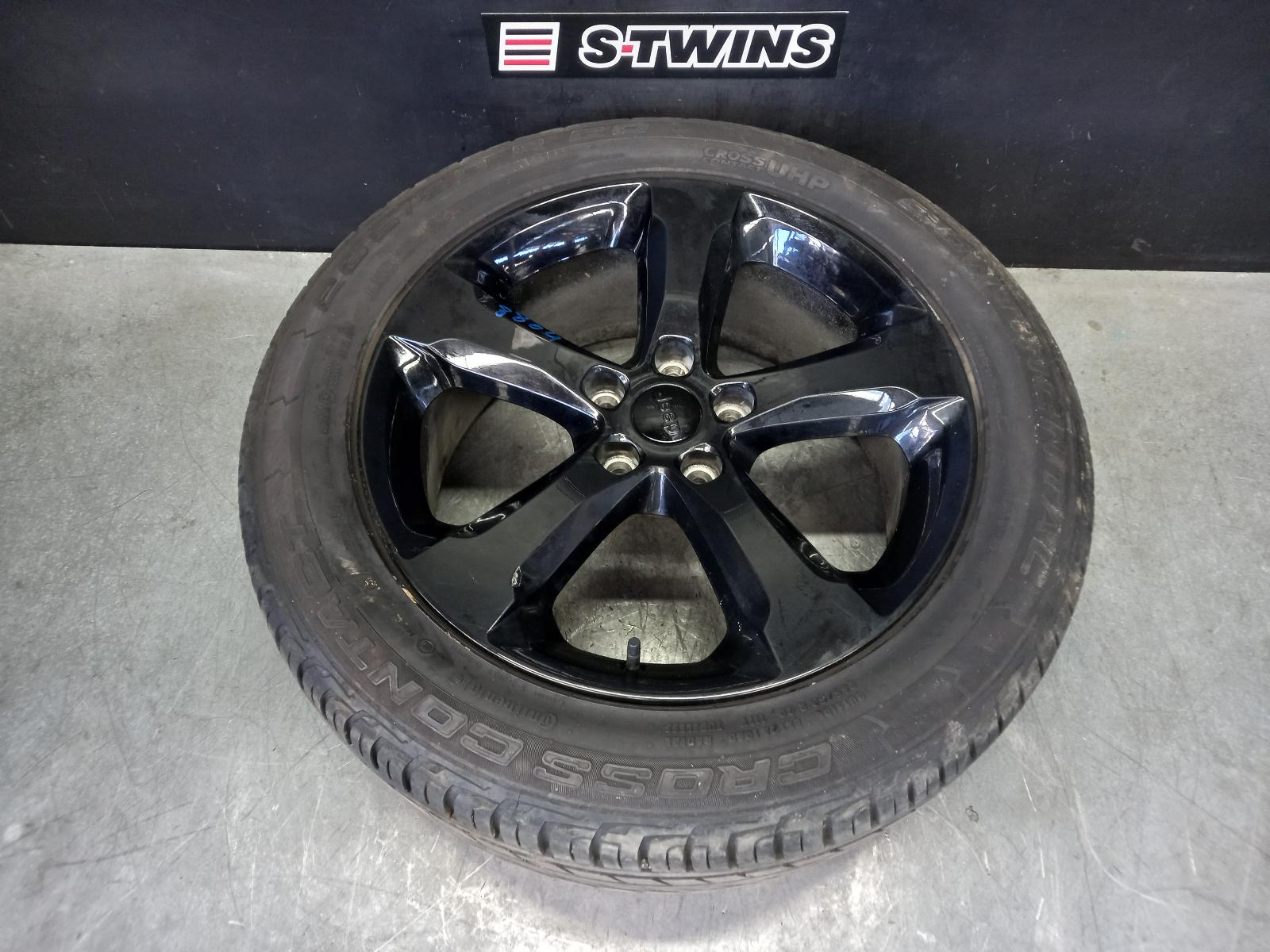 2023 JEEP GRANDCHEROKEE WHEEL MAG FACTORY, 20X8.5IN, 5 SPOKE, BLACK, WL, 08/21-12/23 0000339359