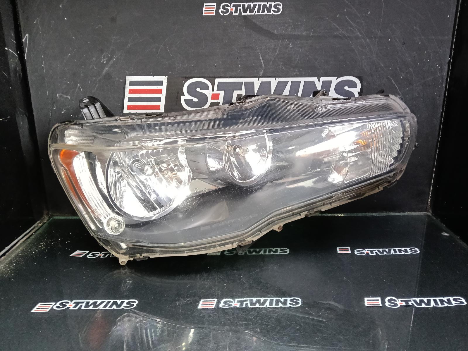 2011 MITSUBISHI LANCER RIGHT HEADLAMP CJ, SEDAN/HATCH, HALOGEN TYPE, 07/07-10/15 0000393682