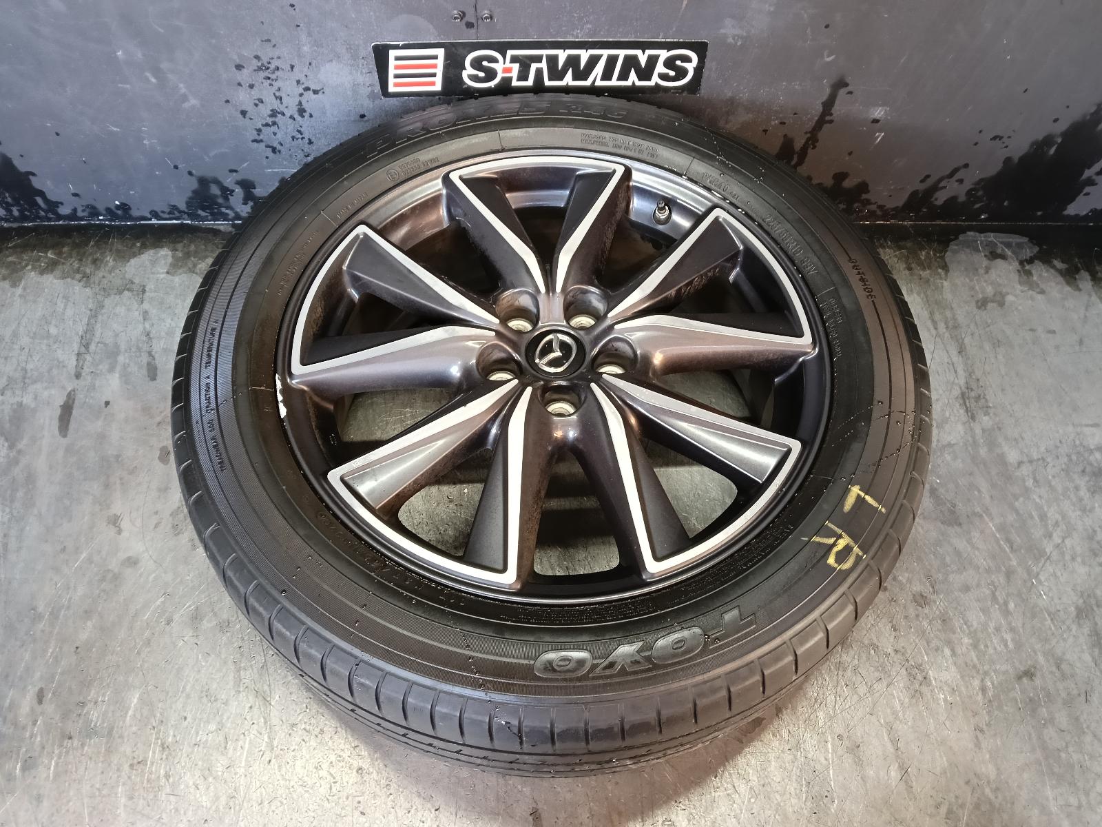 2020 MAZDA CX5 WHEEL MAG FACTORY, 19X7IN, 5 TWIN SPOKE, BI-COLOUR, KF, 02/17-08/21 0000422100