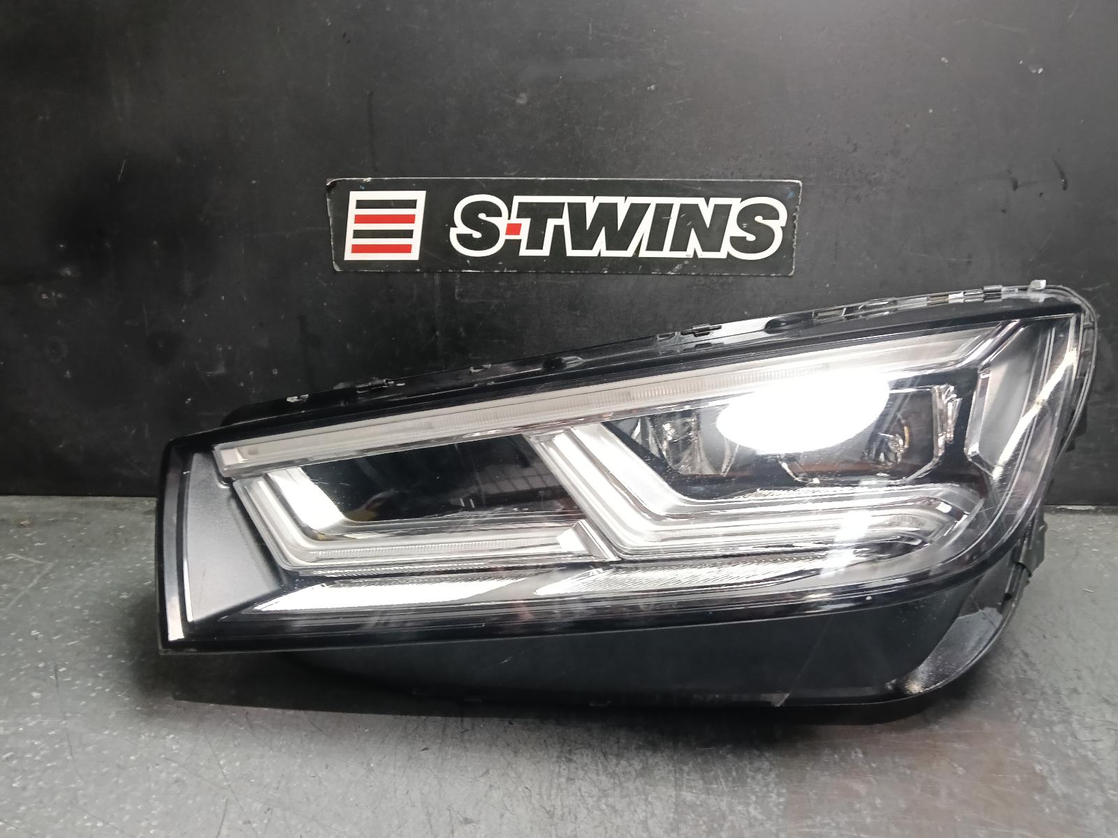 2018 AUDI Q5 LEFT HEADLAMP FY, W/ LED, ADAPTIVE TYPE, 02/17-08/20 0000423041