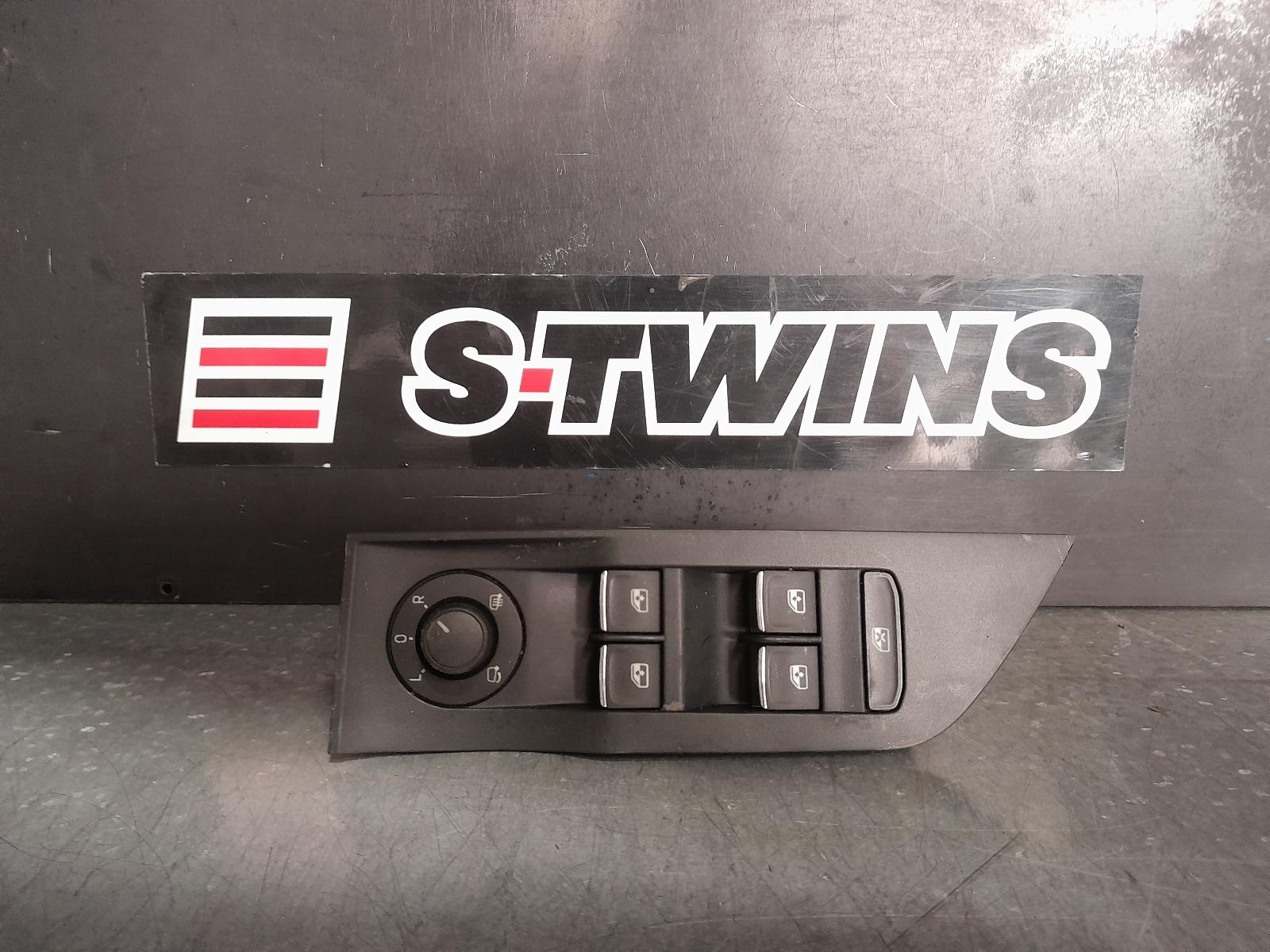 2016 SKODA SUPERB PWR DR WIND SWITCH RH FRONT (MASTER SWITCH), NP, WAGON, 03/16- 0000343695