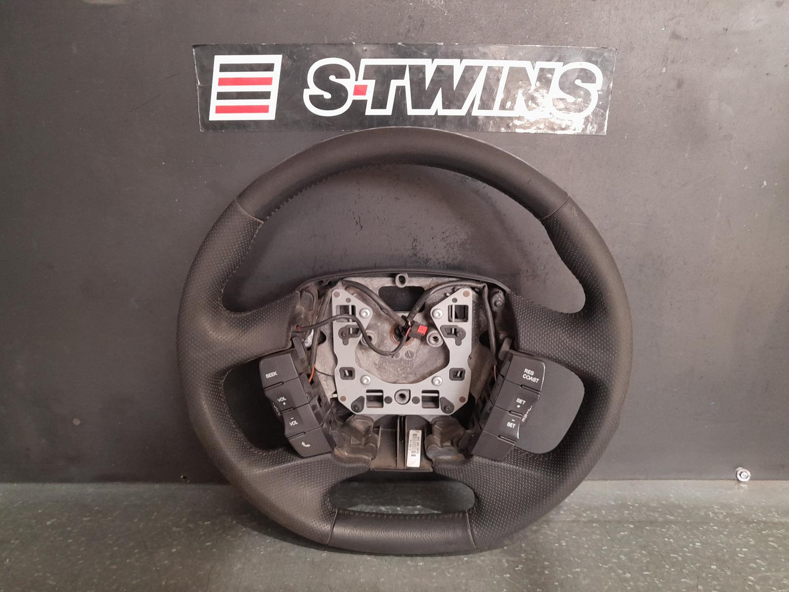 2011 FORD FALCON STEERING WHEEL FG-FGX, LEATHER, XR6/XR8, 05/08-12/16 0000327247