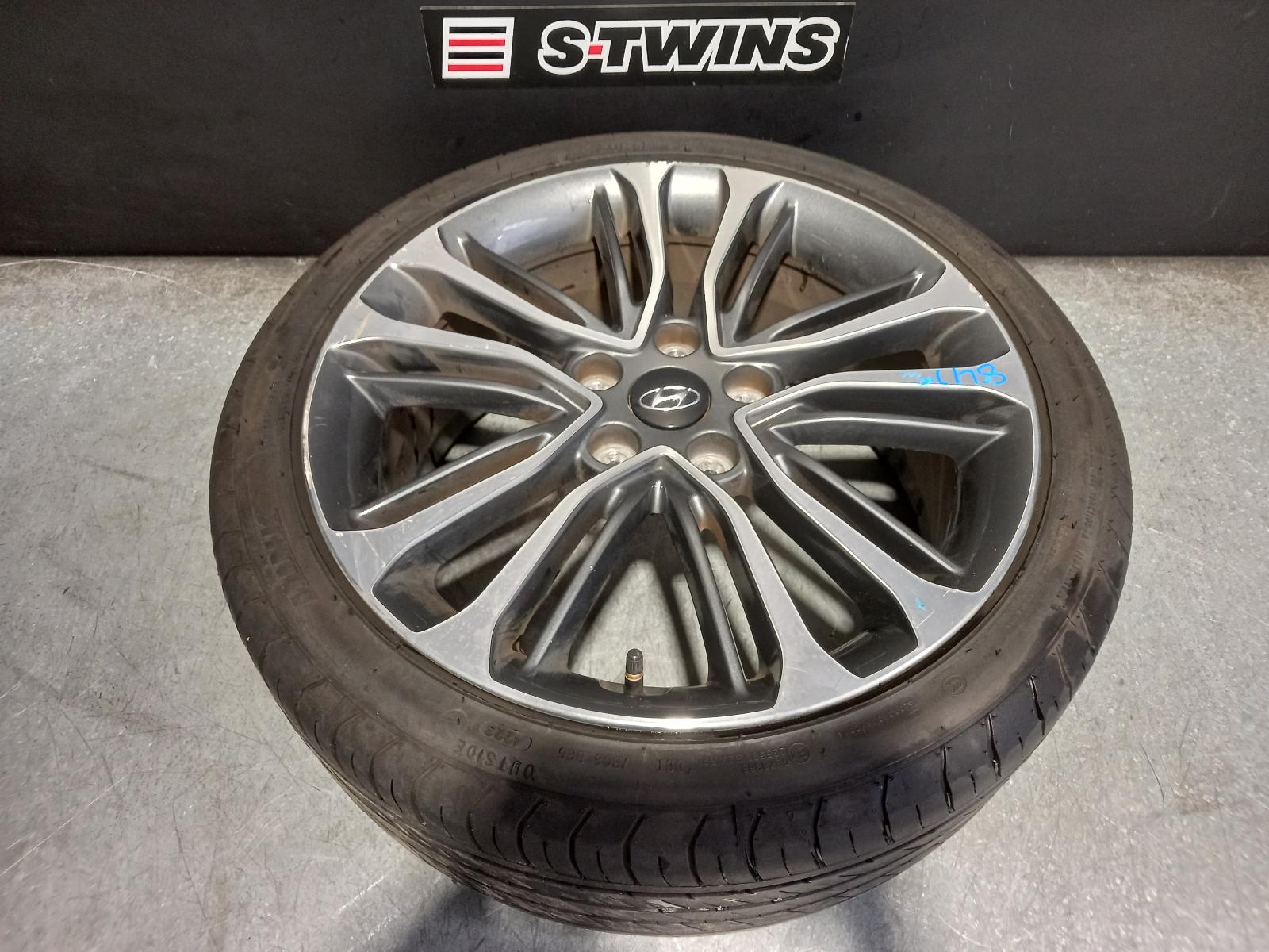 2017 HYUNDAI VELOSTER WHEEL MAG FACTORY, 18X7.5IN, NON TURBO, STANDARD TYPE, FS, 12/11-02/18 0000311628