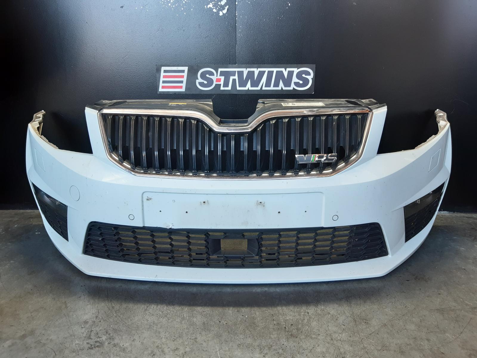 2014 SKODA OCTAVIA FRONT BUMPER NE, RS, W/ PARK SENSOR & H/LAMP WASHER TYPE, 04/14-02/17 0000114084