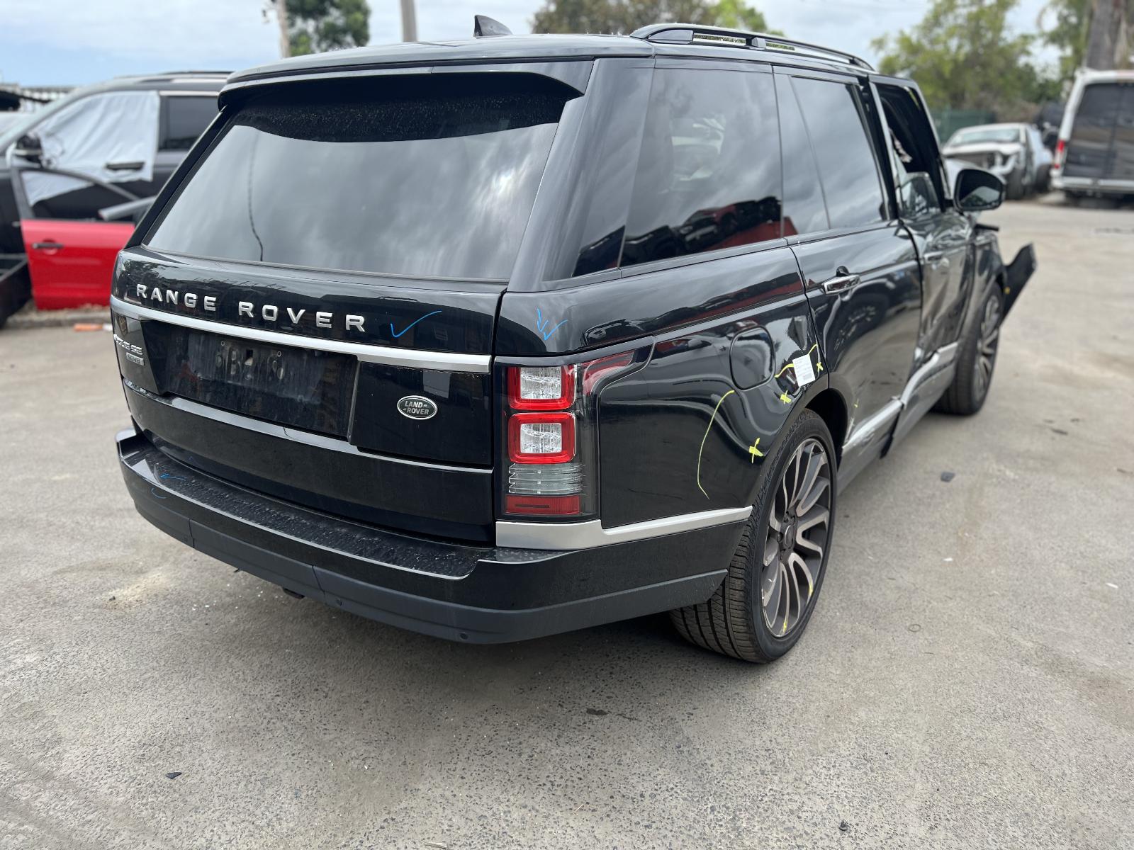 2017 LAND ROVER RANGEROVER RIGHT DOOR MIRROR L405, W/ POWER FOLD, AUTO DIM TYPE, HIGH GLOSS BLACK, 01/13-12/21