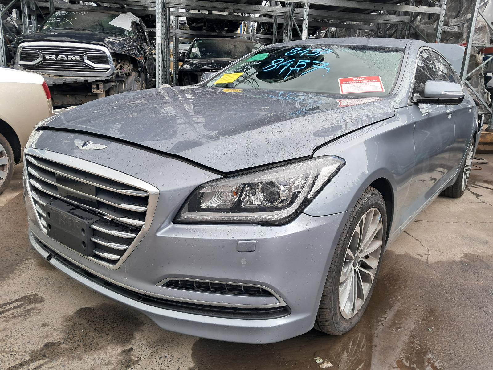 2015 HYUNDAI GENESIS RIGHT FRONT WINDOW REG MOTOR DH, DOOR REG ASSY (REG AND MOTOR), 11/14-01/18