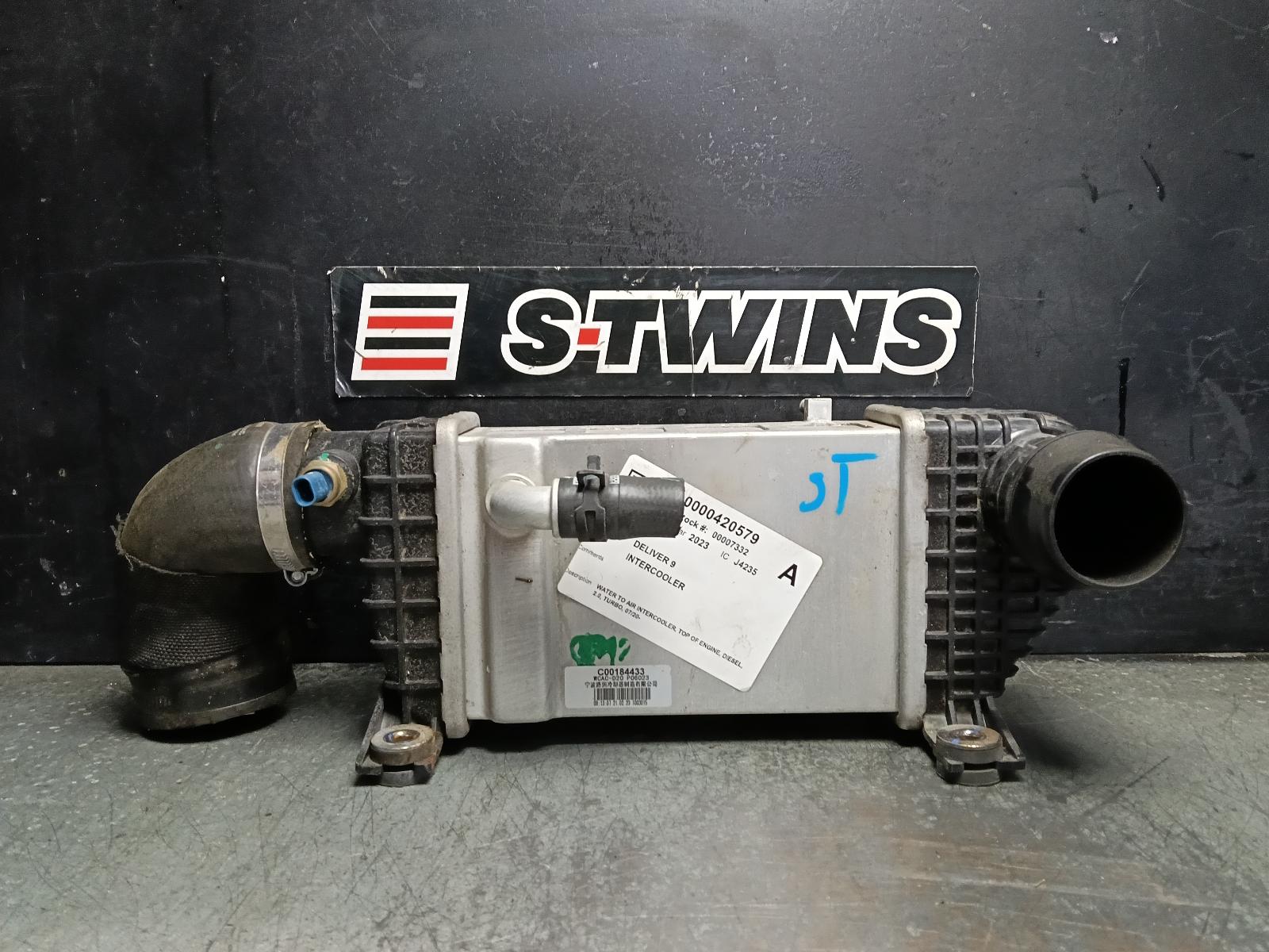 2023 LDV DELIVER 9 INTERCOOLER WATER TO AIR INTERCOOLER, TOP OF ENGINE, DIESEL, 2.0, TURBO, 07/20- 0000420579