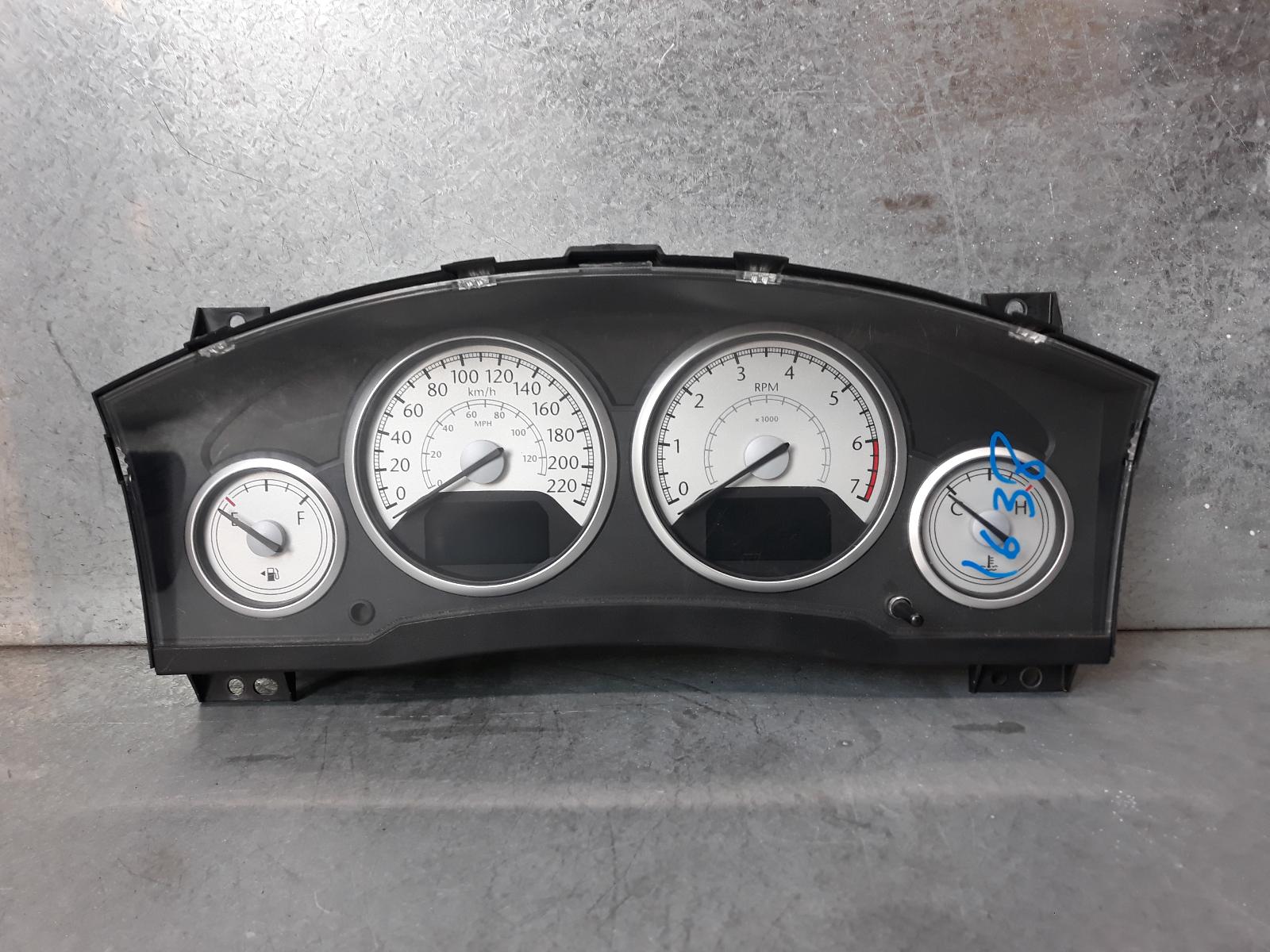 2010 CHRYSLER VOYAGER INSTRUMENTCLUSTER RT, GRAND VOYAGER, 3.8, PETROL, 03/08-12/14 0000077931