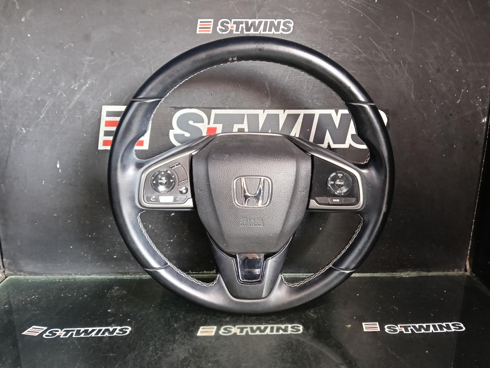 2019 HONDA CIVIC STEERING WHEEL 10TH GEN, LEATHER, VTi S/VTi L/RS, 05/16-02/19