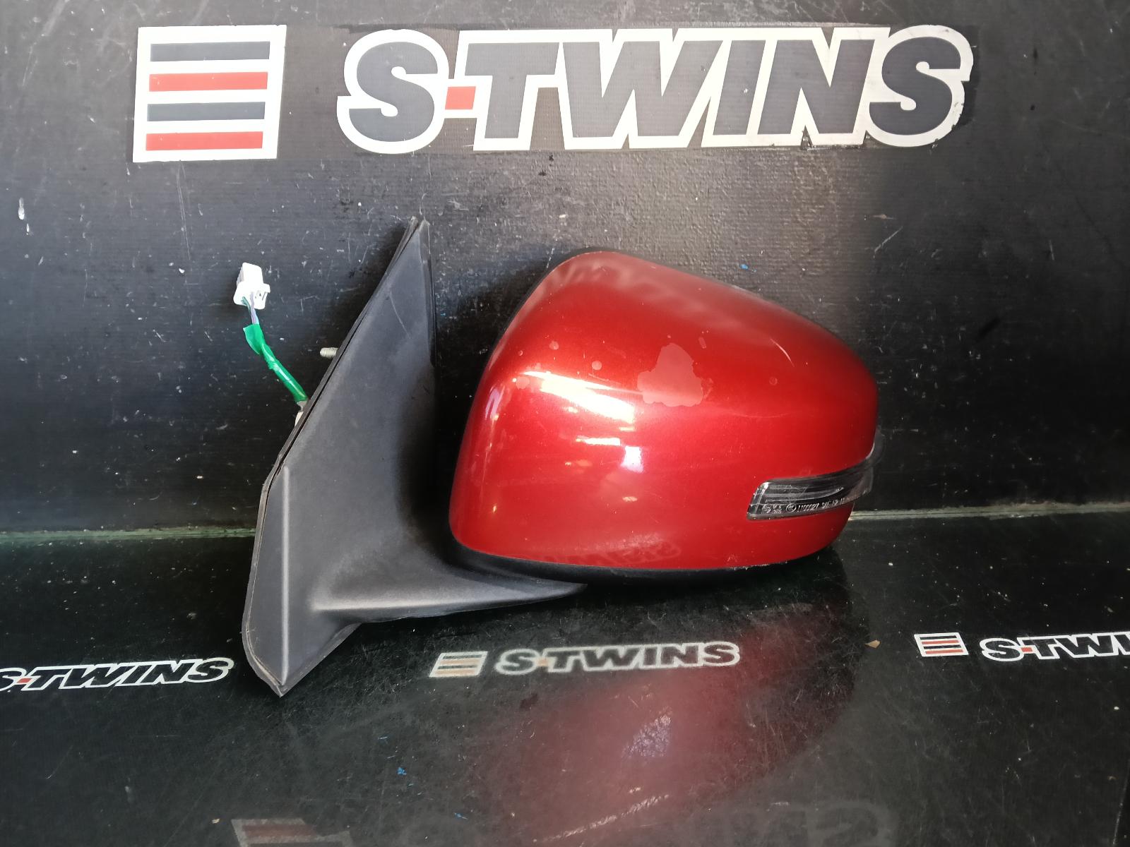 2017 MITSUBISHI LANCER LEFT DOOR MIRROR CJ-CF, W/ INDICATOR, MANUAL FOLDING TYPE, 07/14-12/17