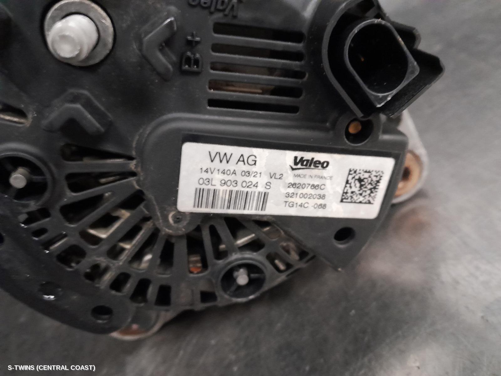 2021 Volkswagen Amarok Alternator Diesel 2.0 Cnfb/Cnea/Csha Code 2H 10/ ...