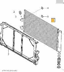 2018 Volvo Xc90 A C Condenser Mk2 04/15- 0000132211
