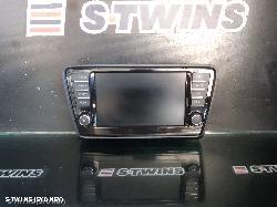 2015 Skoda Octavia Radio Cd Dvd Sat Tv Display Unit Ne 11/13-09/20 207947