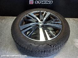 2017 Peugeot 3008 Wheel Mag Factory 18X7.5In 5 V Spoke Silver/Black Detroit Type P84 10/16- 0000258780