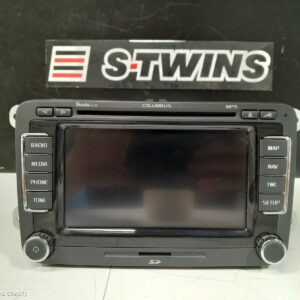 2011 Skoda Superb Radio Cd Dvd Sat Tv Display/Head Unit Columbus Sat Nav Type 3T 03/09-06/14 288971