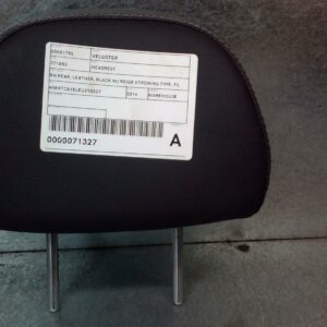 2014 Hyundai Veloster Headrest Rh Rear Leather Black W/ Beige Stitching Type Fs 12/11-02/18 71327