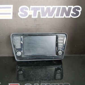 2017 Skoda Octavia Radio Cd Dvd Sat Tv Display Unit Ne 11/13-09/20 110796