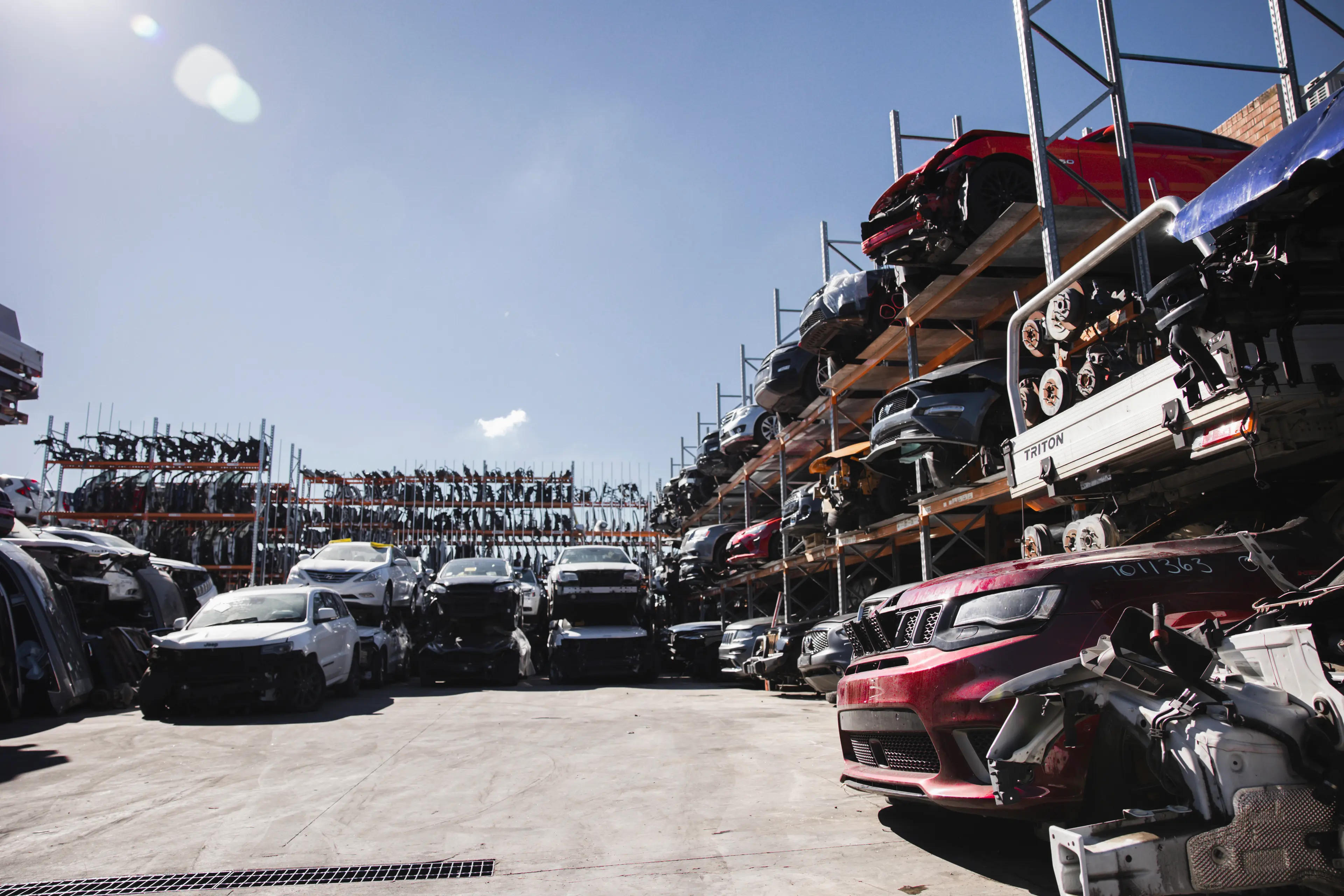 Car recycling facility
